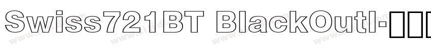 Swiss721BT BlackOutl字体转换